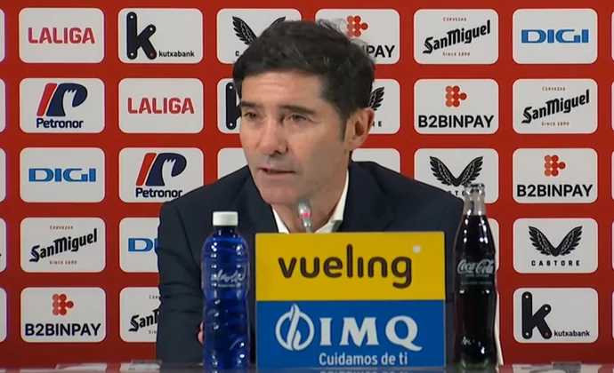 Marcelino analiza la derrota y habla de Conde, Gerard Moreno y el Athletic