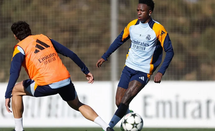 Vinicius y Rodrygo con el grupo. Bellingham y Mendy en la sala médica