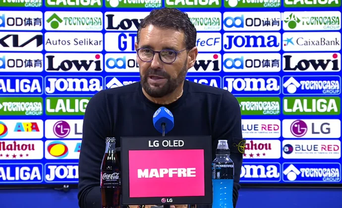 Bordalás celebra el triunfo y habla de Coba y Álvaro Rodríguez