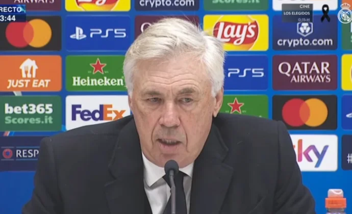 Ancelotti, ya en rueda de prensa, analizó el triunfo y habló de Mbappé, Ceballos, Brahim y Fran García