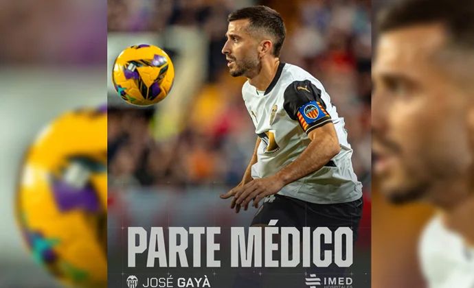 Parte médico oficial de José Luis Gayà y periodo estimado de baja