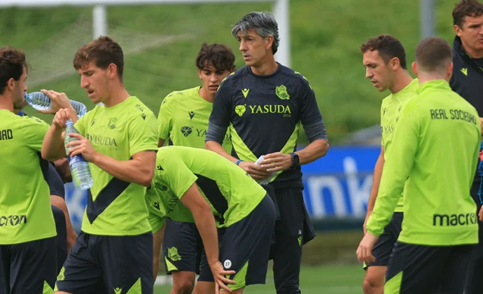 Zubimendi y Barrenetxea no entrenan en la vuelta al trabajo