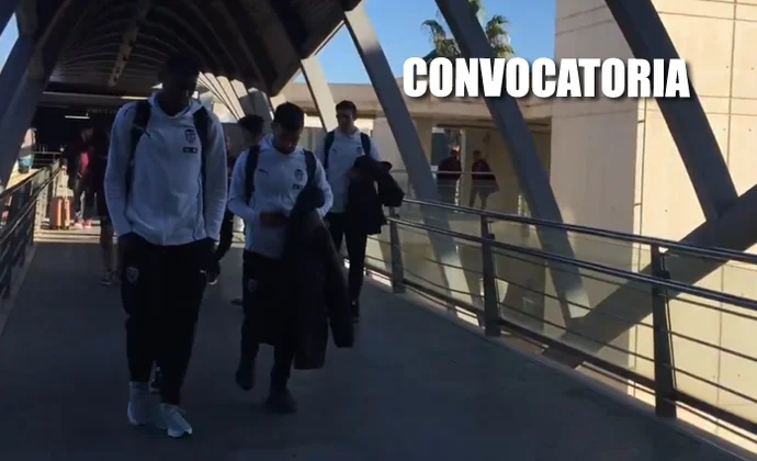 Convocatoria del Valencia para viajar a Valladolid