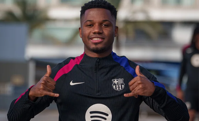 Ansu Fati completa toda la sesión y Christensen hace una parte