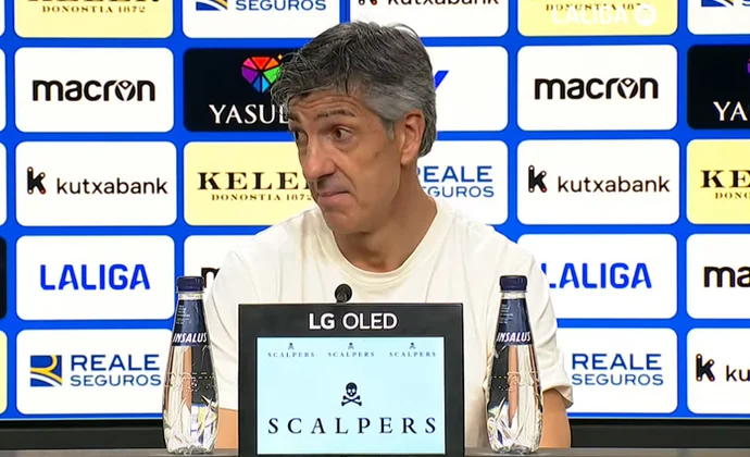 Imanol, sobre el empate, el aspecto físico, los errores, la solidez defensiva, Zubimendi y Remiro