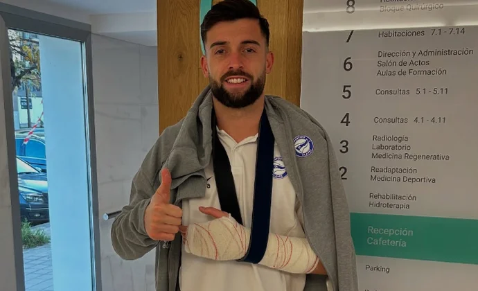 Sivera ha sido operado con éxito y ya conoce el tiempo de baja