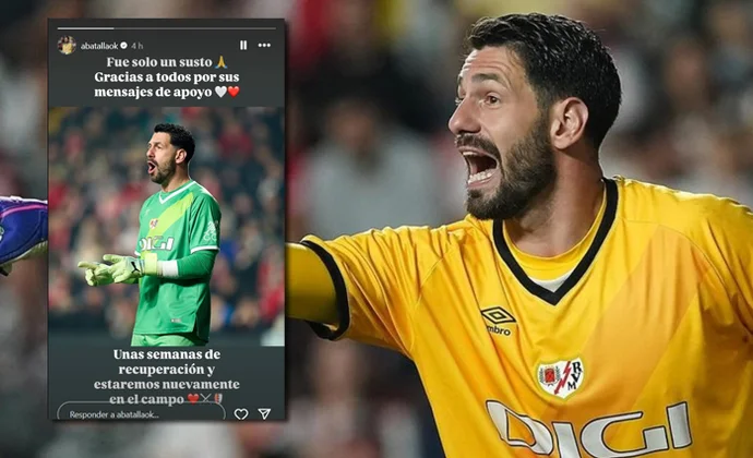 Las pruebas a Batalla descartan lesión grave, pero el guardameta habla de 'semanas'