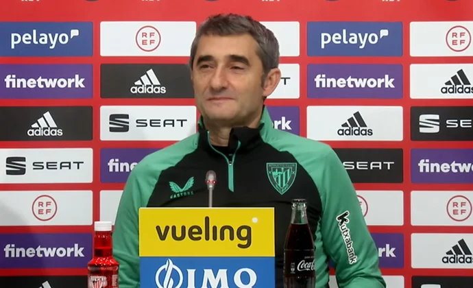 Valverde sigue escondiendo su portero y habla de Sancet, Yeray, Galarreta, Padilla y el Logroñés