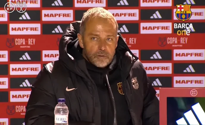 Flick habla de Ansu Fati, Olmo, Pau Víctor, De Jong, Pablo Torre, Araujo, Yamal y Raphinha