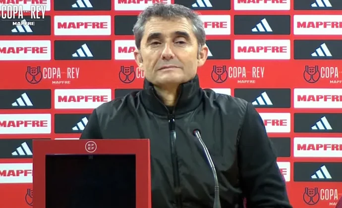 Valverde analizó el pase de ronda y habló de Nico Serrano, Sancet, Yeray, Galarreta y Agirrezabala