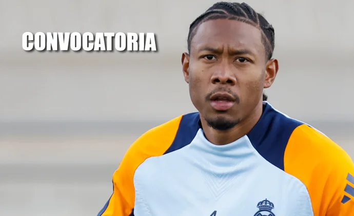 Alaba entra en la lista para viajar a Arabia Saudí