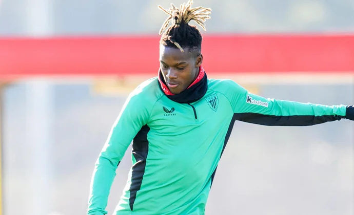 Parte médico oficial de Nico Williams, que se pierde la sesión previa