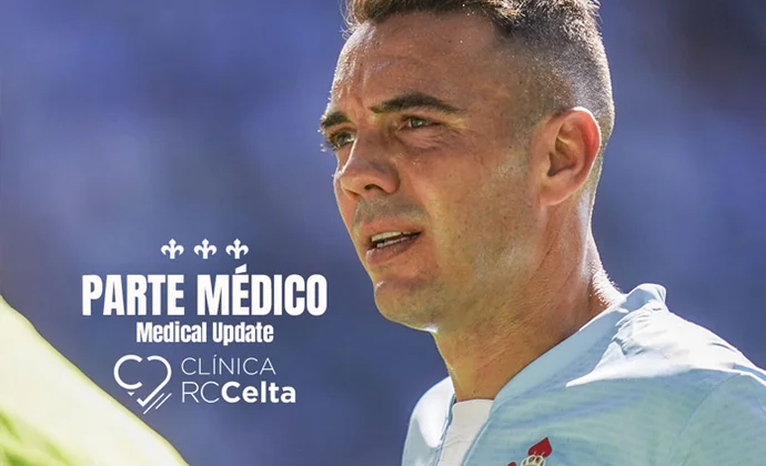 Parte médico oficial y tiempo de baja de Iago Aspas tras las pruebas de resonancia