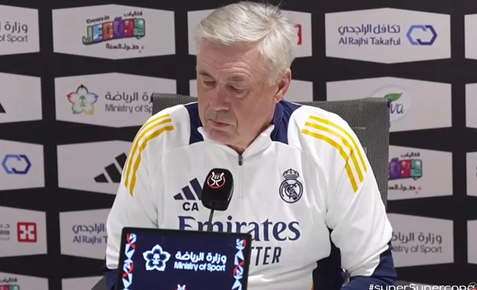 Ancelotti habla de Vinicius, Alaba y el Mallorca y evita la polémica con Olmo