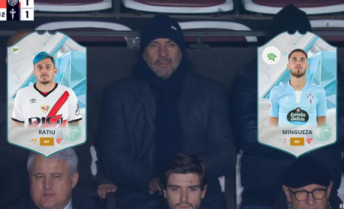 Monchi, presente en Vallecas para ojear a Ratiu y Mingueza