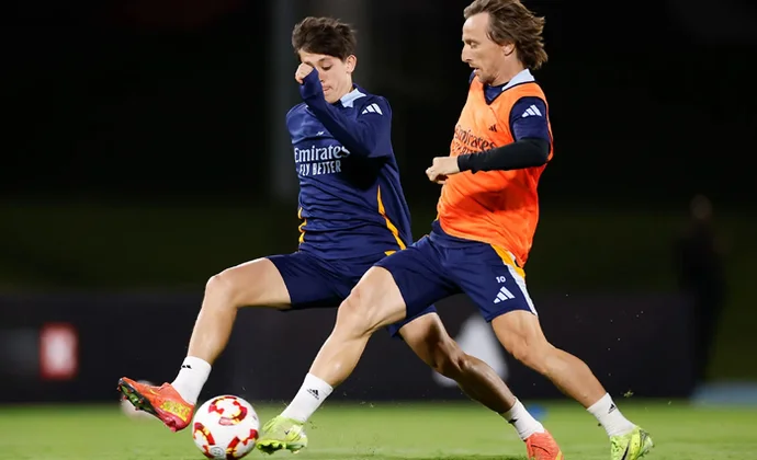 Modric, Tchouaméni, Bellingham y Valverde completan la sesión del sábado con normalidad