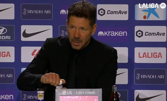 Simeone analiza el momento del equipo y explica por qué solo hizo tres cambios