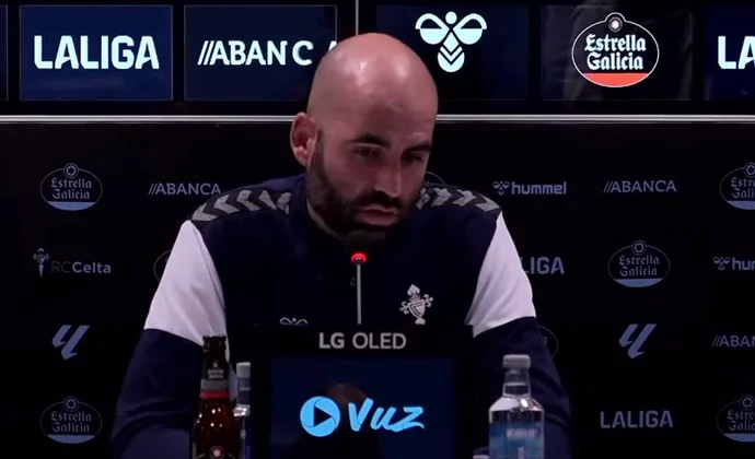 Giráldez, sobre Marcos Alonso, Jailson, Douvikas, De la Torre, Aidoo, Allende, Villar, Fer López, El Abdellaoui, Cervi, Ristic y el Real Madrid