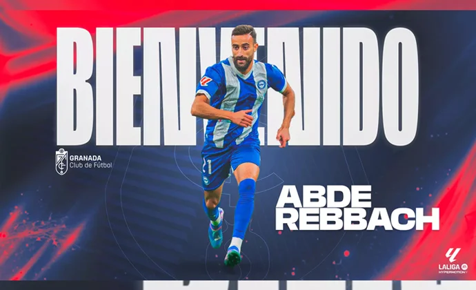Abde Rebbach es oficialmente nuevo jugador del Granada en calidad de cedido