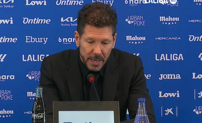 Simeone analiza la derrota, el fin de la racha de triunfos y lamenta no tener a Sorloth disponible