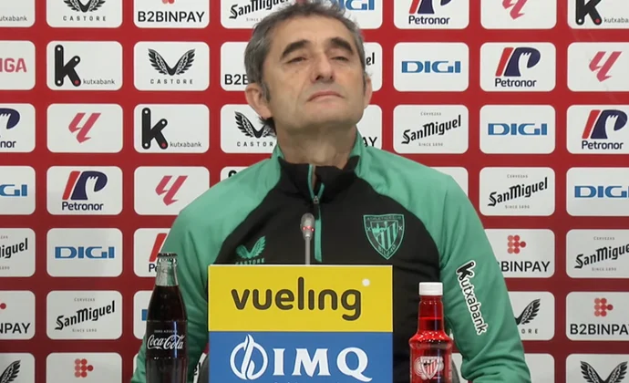 Valverde, sobre Sancet, Nico Williams, el Celta y el estado anímico del equipo