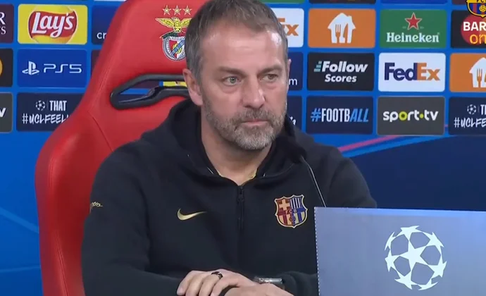 Hansi Flick habla de Cubarsí, Szczesny, Iñaki Peña, Di María y la importancia de ganar mañana