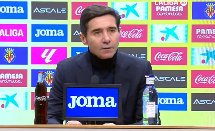 Marcelino celebra el triunfo, el momento ofensivo del equipo, el fin de la plaga de lesiones y el partido de Gerard