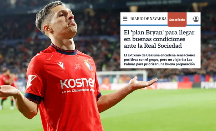 Diario de Navarra visualiza la vuelta de Bryan la semana que viene