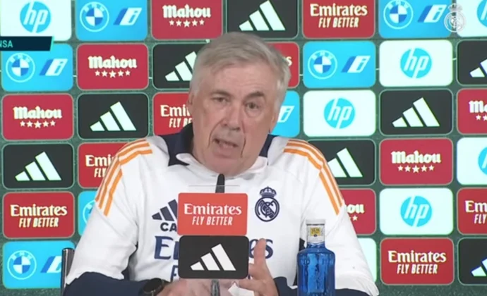 Ancelotti descarta rotaciones y habla de Vinicius, Courtois, Valverde, Ceballos, Tchouaméni, Camavinga, Rodrygo y los canteranos
