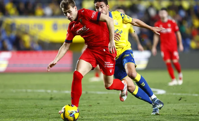 Jornada 21: Las Palmas 1-1 Osasuna. Estadísticas y puntos fantasy