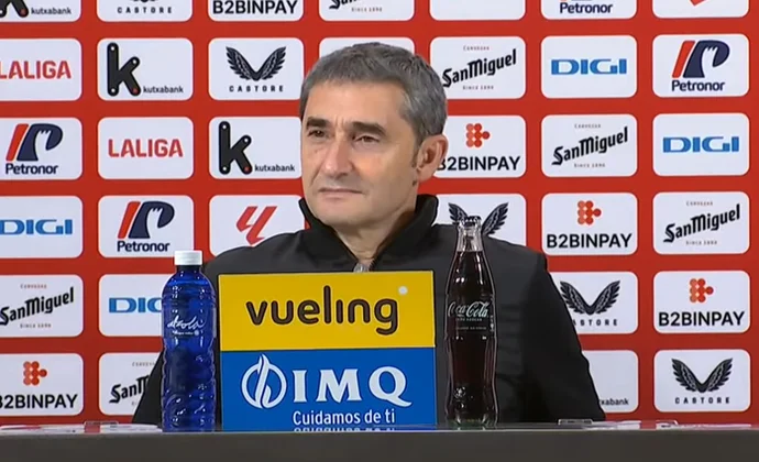 Valverde analiza el empate y habla de Nico Serrano, Vesga y Sancet