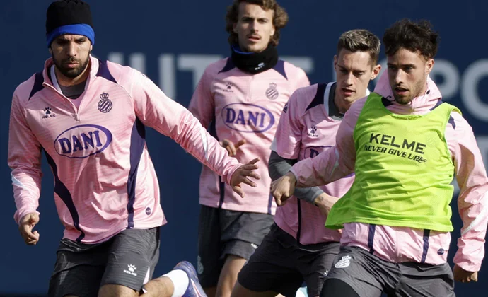 El Espanyol se ejercitó este martes sin los tres lesionados