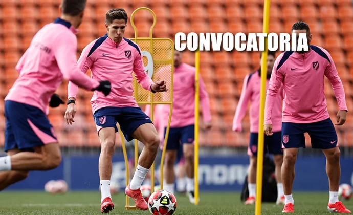 Lista de Simeone para viajar a Salzburgo con las únicas bajas de Galán y Barrios