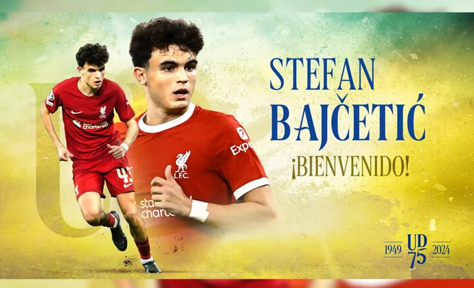 Stefan Bajcetic es oficialmente nuevo jugador de la UD Las Palmas