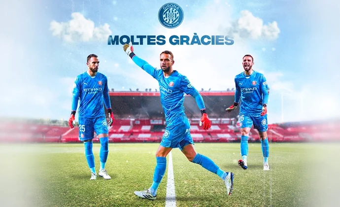 El Girona hace oficial la rescisión de la cesión de Pau López