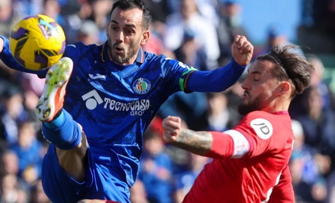 Jornada 22: Getafe 0-0 Sevilla. Estadísticas y puntos fantasy