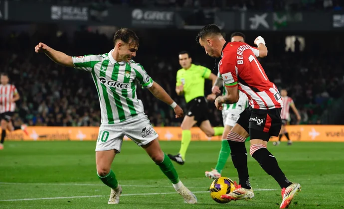Jornada 22: Betis 2-2 Athletic. Estadísticas y puntos fantasy