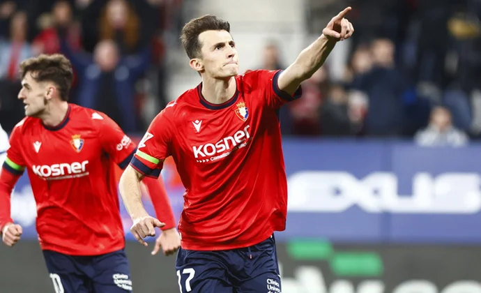 Jornada 22: Osasuna 2-1 Real Sociedad. Estadísticas y puntos fantasy