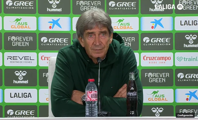 Pellegrini expresa sus sensaciones y habla de Ortiz, Antony, Bakambu, Jesús, Bellerín, Ruibal y Sabaly