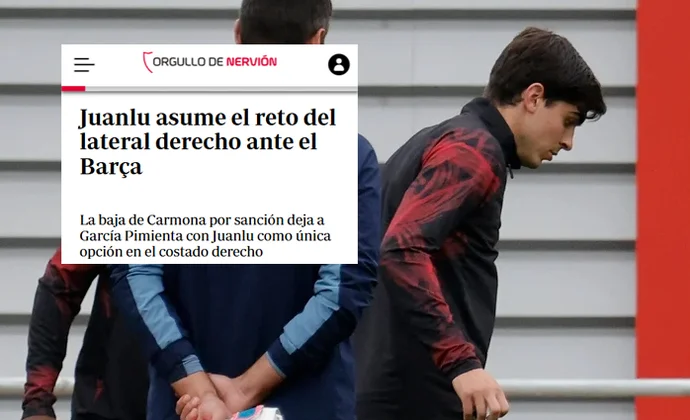 Sin más alternativas, Juanlu será titular contra el Barcelona, según ABC