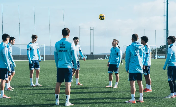 Aspas completa por segundo día consecutivo parte de la sesión con el grupo