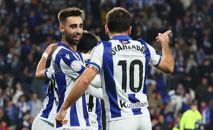 Copa del Rey: Real Sociedad 2-0 Osasuna. Estadisticas y ficha técnica