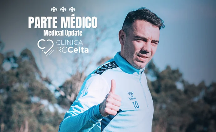 Aspas completa la sesión del viernes y recibe el alta médica