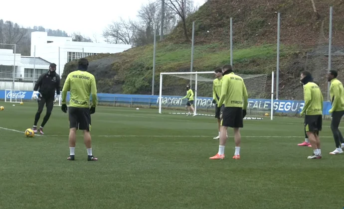 Odriozola y Traoré entenan con el grupo. Oskarsson descansa y Zubeldia se trata en la enfermería