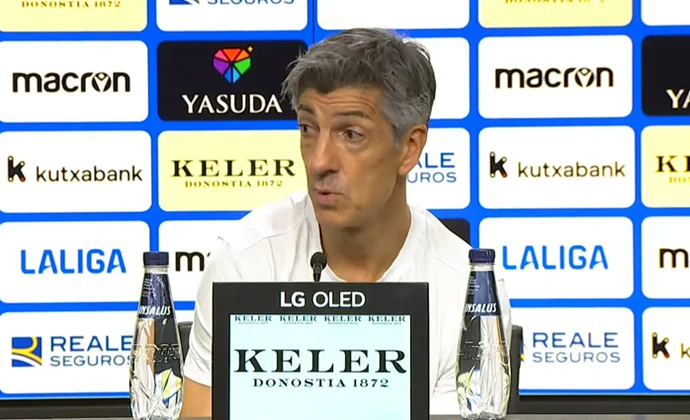 Imanol celebra el triunfo y habla de Brais, Zubeldia, Aihen, Aguerd, Sucic, Traoré y Turrientes