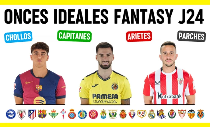 Onces ideales, posibles chollos y mejores capitanes y arietes para la J24, por Scouting Biwenger