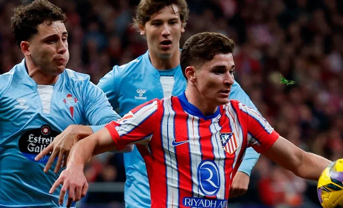 Jornada 24: Atlético 1-1 Celta. Estadísticas y puntos fantasty