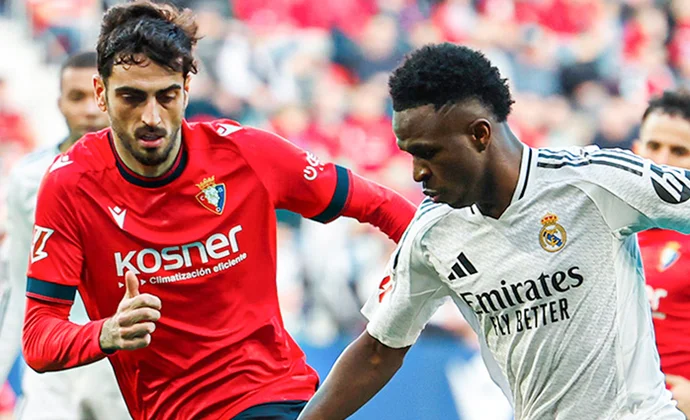 Jornada 24: Osasuna 1-1 Real Madrid. Estadísticas y puntos fantasy