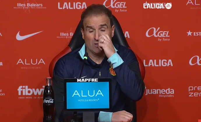 Arrasate celebra el triunfo y habla de Muriqi, Greif, Darder, Asano, Llabres y los cambios