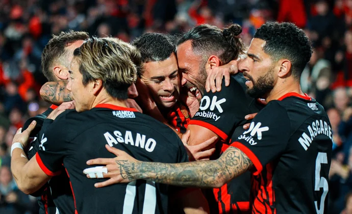 Jornada 24: Mallorca 3-1 Las Palmas. Estadísticas y puntos fantasy